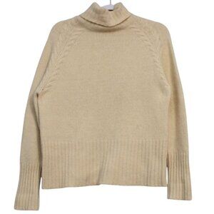 Vintage Turtle Neck Sweater Medium Lambs Wool Angora Rabbit Hair Classic Knit